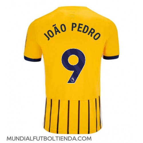 Camiseta Brighton Joao Pedro #9 Segunda Equipación Replica 2024-25 mangas cortas